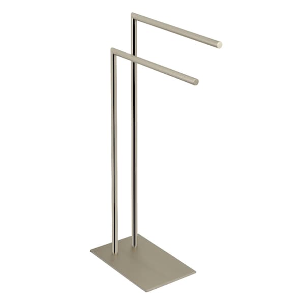 SCC8328 Edenscape Pedestal Dual Towel Rack, Brushed Nickel